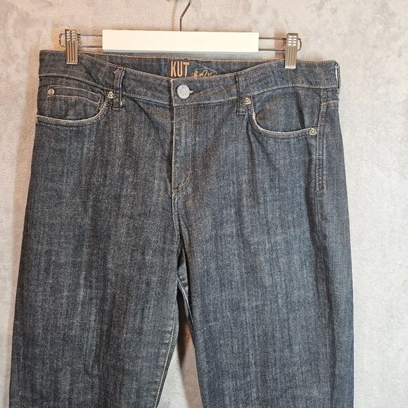 Kut From The Kloth Womens Bootcut Jeans Size 10 Long Dark Wash Denim casual - Picture 3 of 16